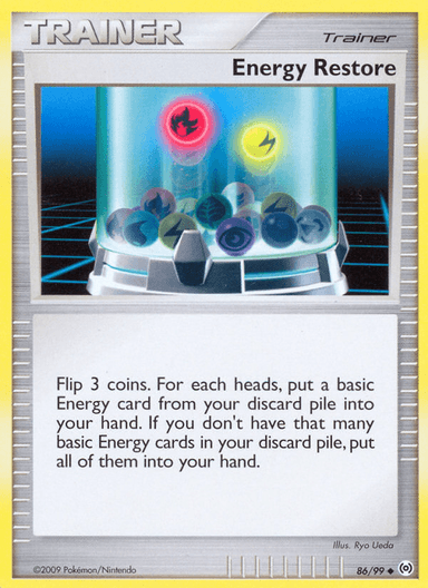 Carta Energy Restore 86/99 do set Arceus — Pokémon TCG | Bynx