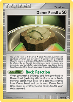 Dome Fossil 92/99 — Arceus