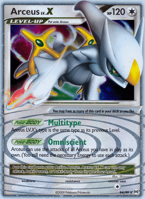 Carta Arceus LV.X 94/99 do set Arceus — Pokémon TCG | Bynx