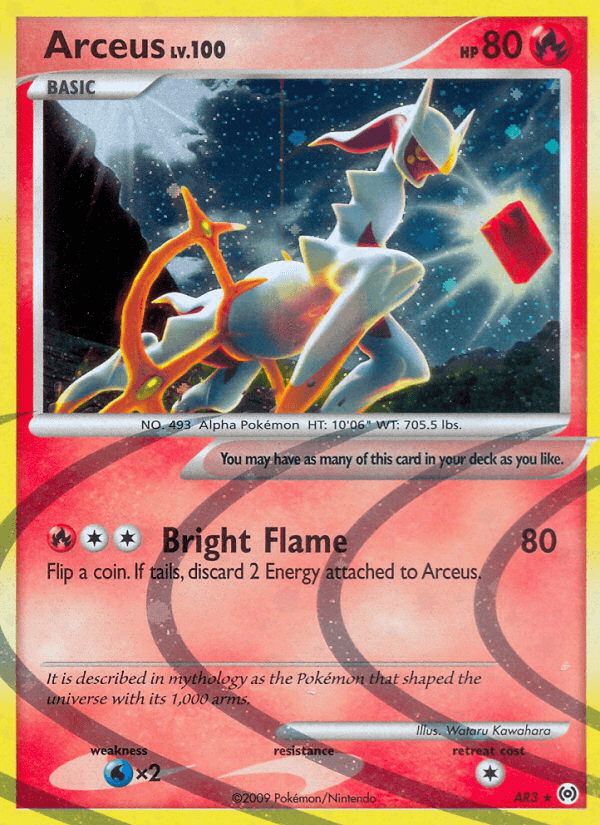 Carta Arceus AR3/99 do set Arceus — Pokémon TCG | Bynx