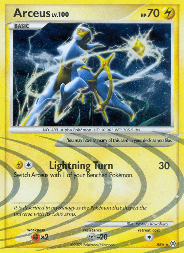 Carta Arceus AR6/99 do set Arceus — Pokémon TCG | Bynx