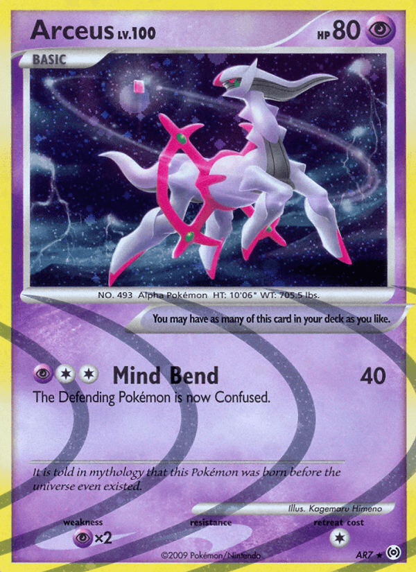 Carta Arceus AR7/99 do set Arceus — Pokémon TCG | Bynx