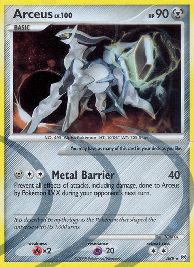 Carta Arceus AR9/99 do set Arceus — Pokémon TCG | Bynx
