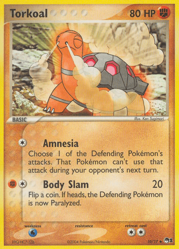 Carta Torkoal 10/17 do set POP Series 1 — Pokémon TCG | Bynx