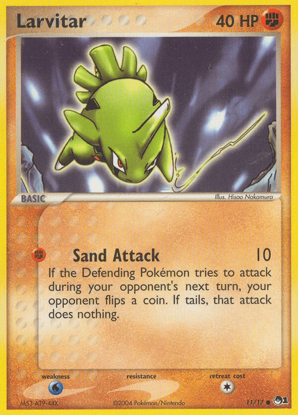 Carta Larvitar 11/17 do set POP Series 1 — Pokémon TCG | Bynx