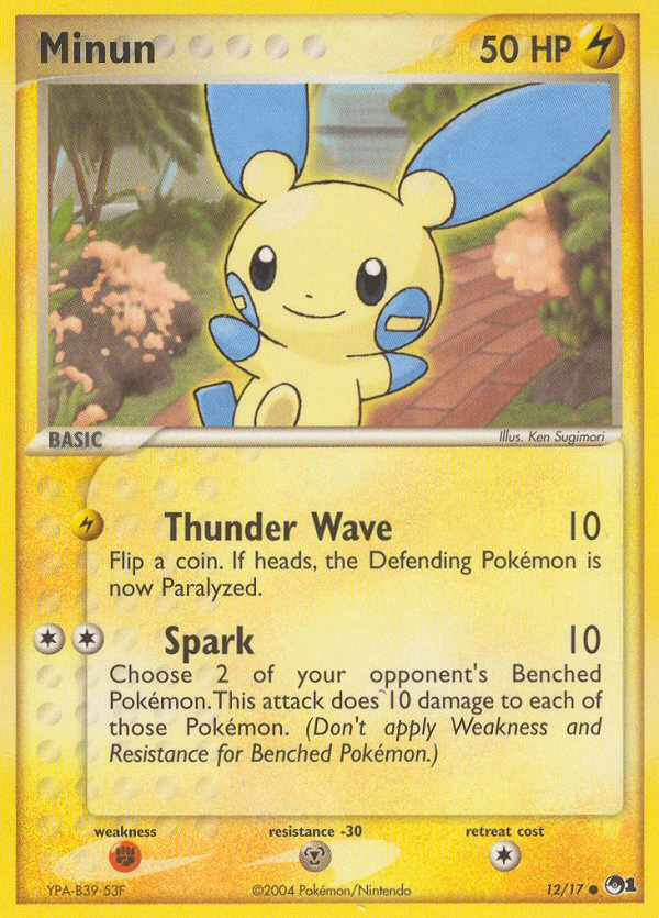 Carta Minun 12/17 do set POP Series 1 — Pokémon TCG | Bynx