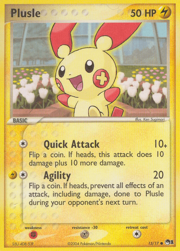 Carta Plusle 13/17 do set POP Series 1 — Pokémon TCG | Bynx