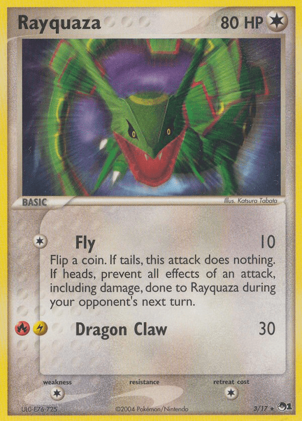 Carta Rayquaza 3/17 do set POP Series 1 — Pokémon TCG | Bynx