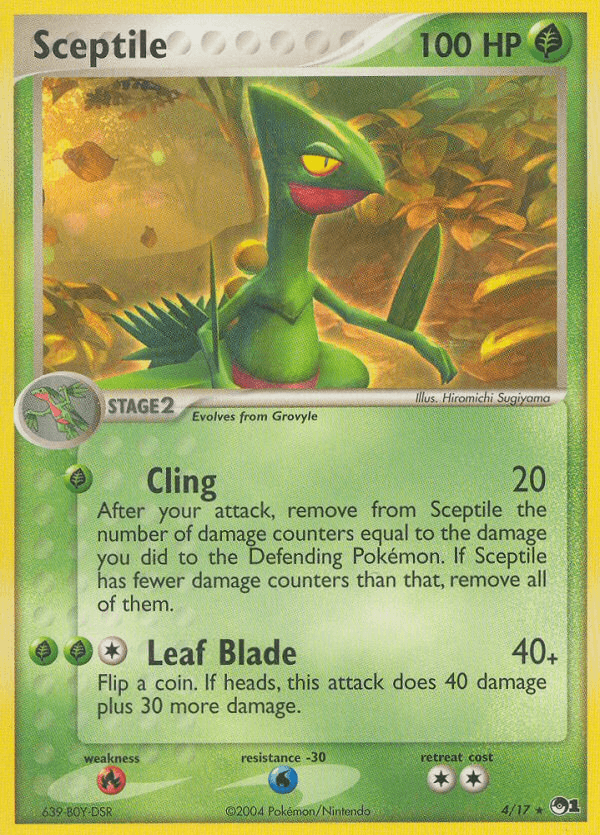 Carta Sceptile 4/17 do set POP Series 1 — Pokémon TCG | Bynx