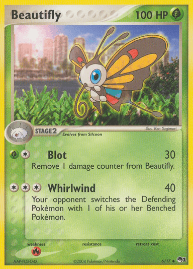 Carta Beautifly 6/17 do set POP Series 1 — Pokémon TCG | Bynx