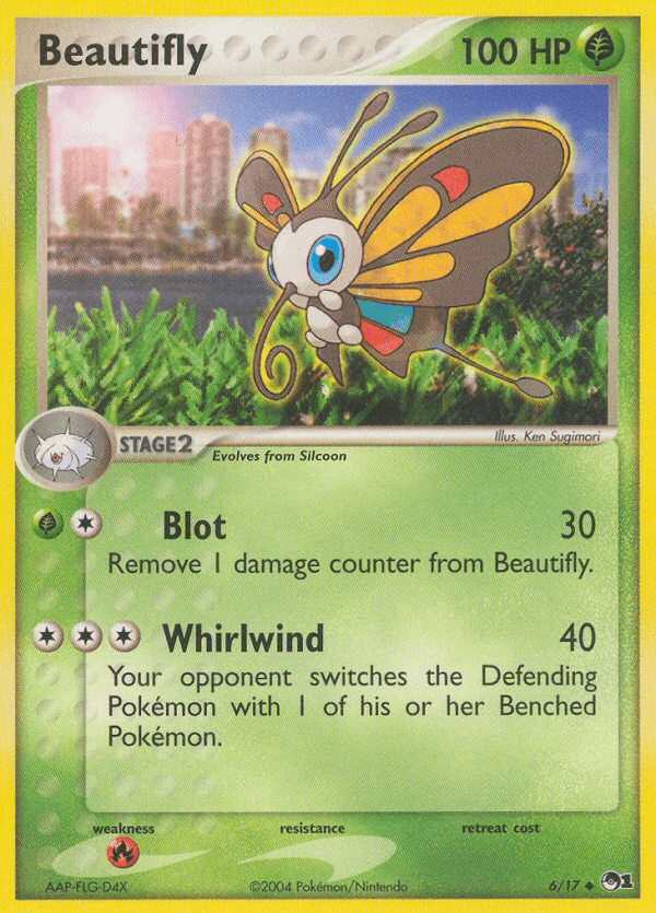 Carta Beautifly 6/17 do set POP Series 1 — Pokémon TCG | Bynx