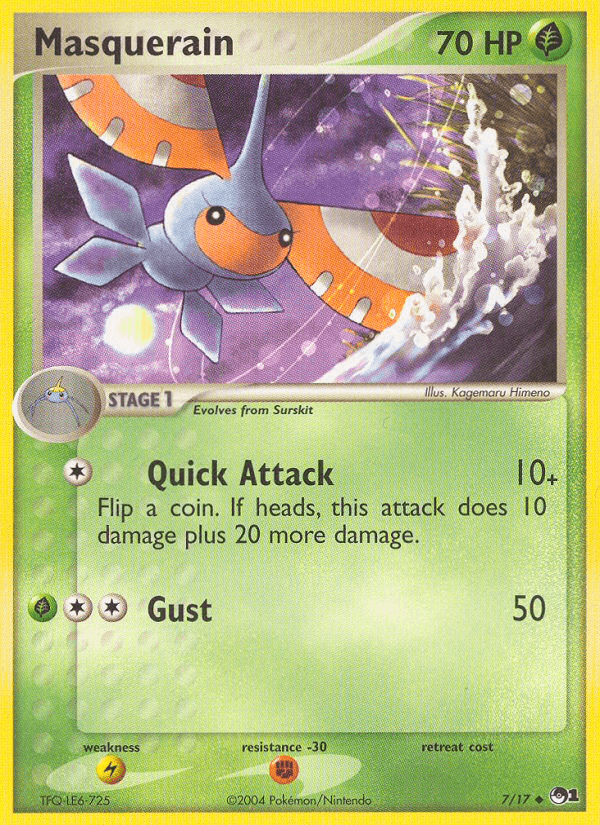 Carta Masquerain 7/17 do set POP Series 1 — Pokémon TCG | Bynx