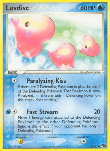 Carta Luvdisc 14/17 do set POP Series 2 — Pokémon TCG | Bynx
