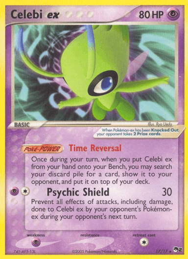 Carta Celebi ex 17/17 do set POP Series 2 — Pokémon TCG | Bynx