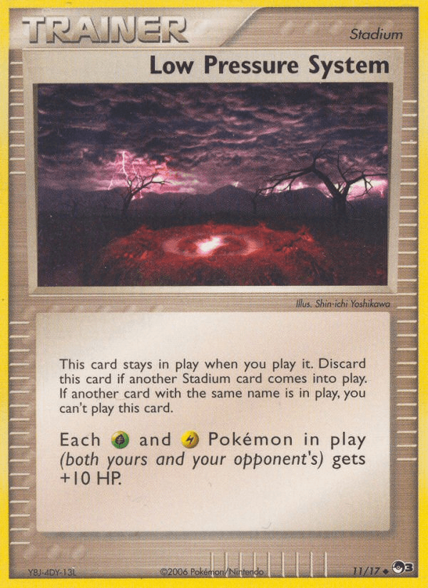 Carta Low Pressure System 11/17 do set POP Series 3 — Pokémon TCG | Bynx