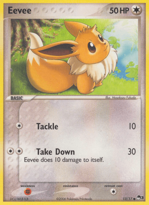 Carta Eevee 13/17 do set POP Series 3 — Pokémon TCG | Bynx
