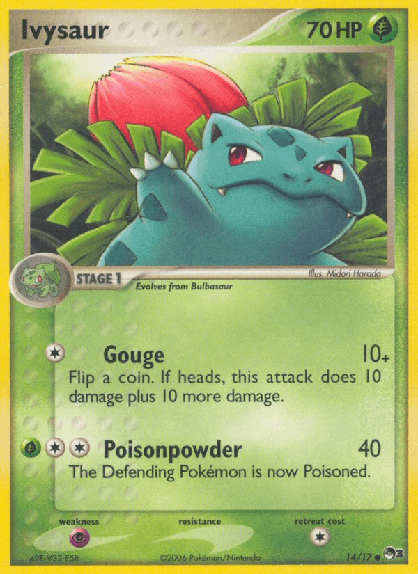 Carta Ivysaur 14/17 do set POP Series 3 — Pokémon TCG | Bynx