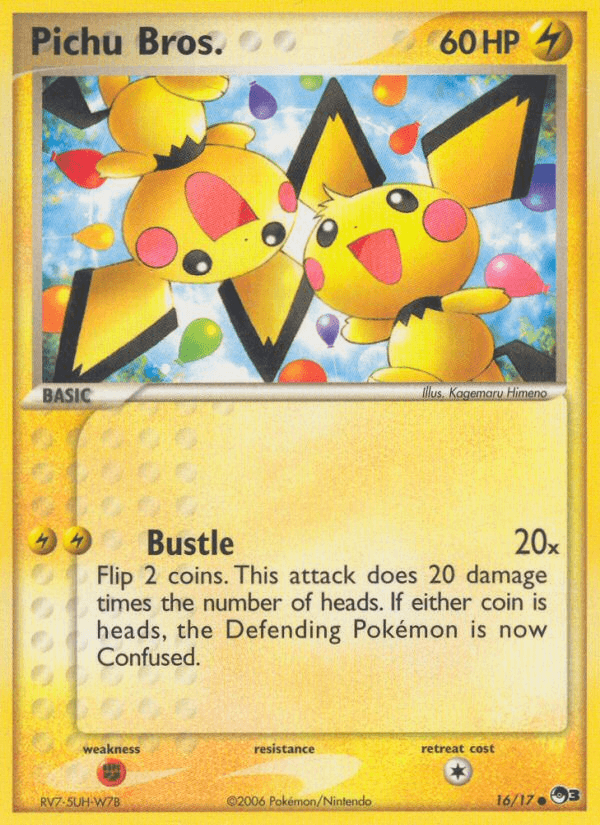 Carta Pichu Bros. 16/17 do set POP Series 3 — Pokémon TCG | Bynx
