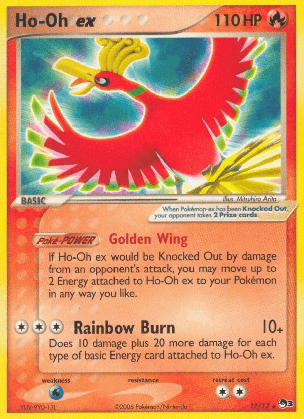 Carta Ho-Oh ex 17/17 do set POP Series 3 — Pokémon TCG | Bynx