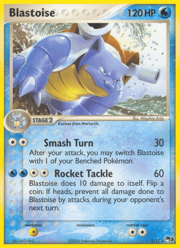 Carta Blastoise 1/17 do set POP Series 3 — Pokémon TCG | Bynx