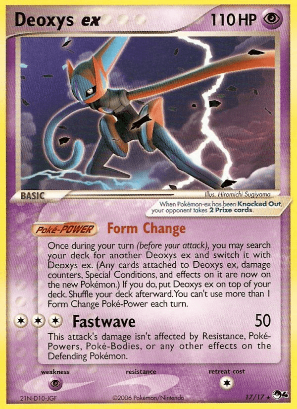 Carta Deoxys ex 17/17 do set POP Series 4 — Pokémon TCG | Bynx