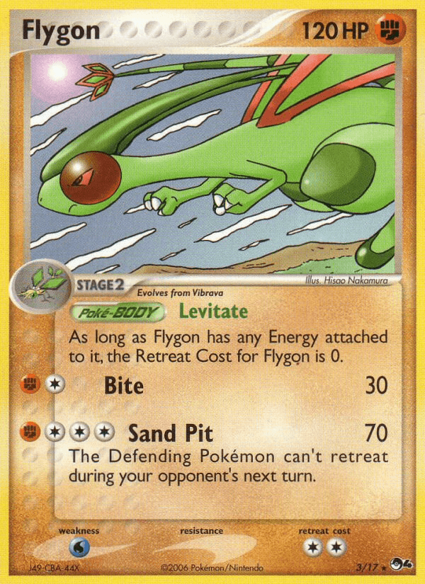 Carta Flygon 3/17 do set POP Series 4 — Pokémon TCG | Bynx