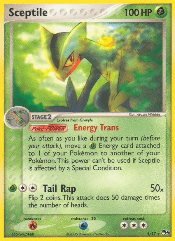 Carta Sceptile 5/17 do set POP Series 4 — Pokémon TCG | Bynx