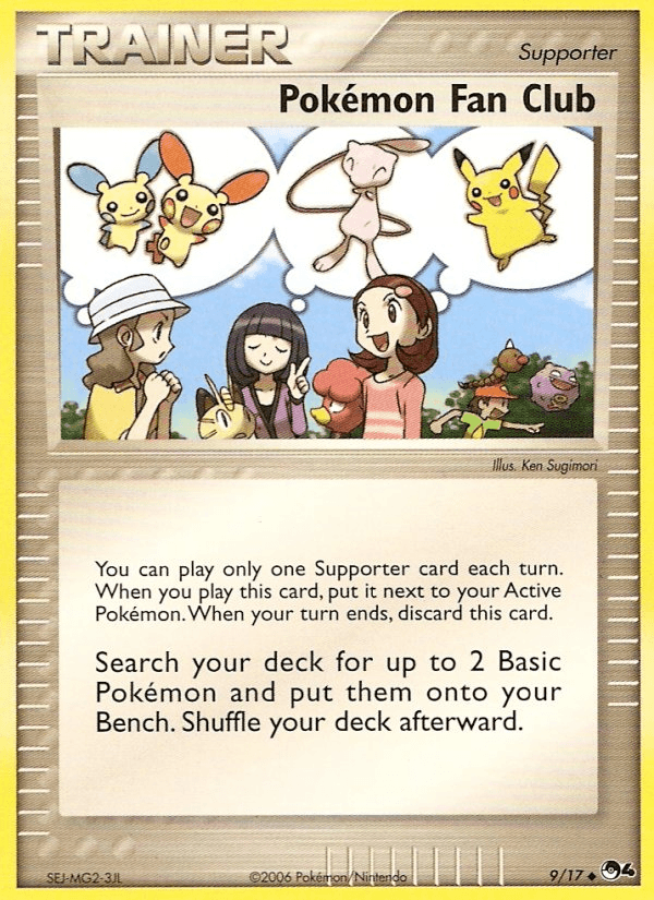 Carta Pokémon Fan Club 9/17 do set POP Series 4 — Pokémon TCG | Bynx