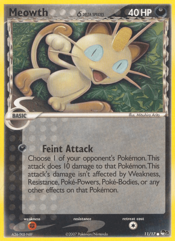 Carta Meowth δ 11/17 do set POP Series 5 — Pokémon TCG | Bynx
