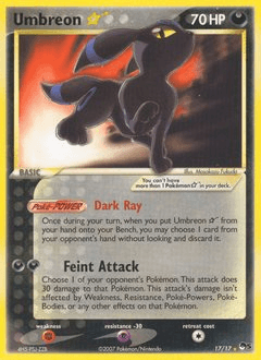 Carta Umbreon ★ 17 do set POP Series 5 — Pokémon TCG | Bynx