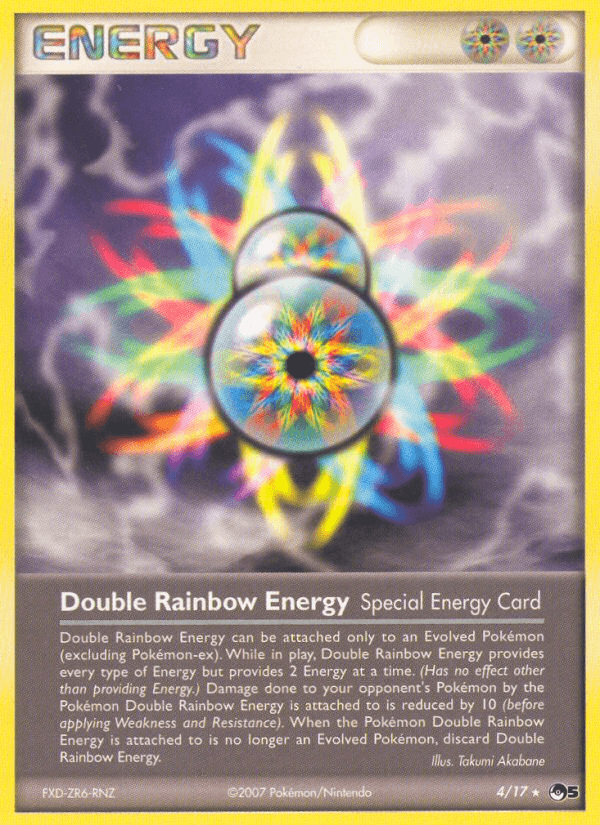 Carta Double Rainbow Energy 4/17 do set POP Series 5 — Pokémon TCG | Bynx