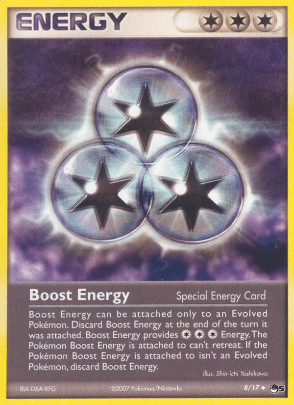 Carta Boost Energy 8/17 do set POP Series 5 — Pokémon TCG | Bynx