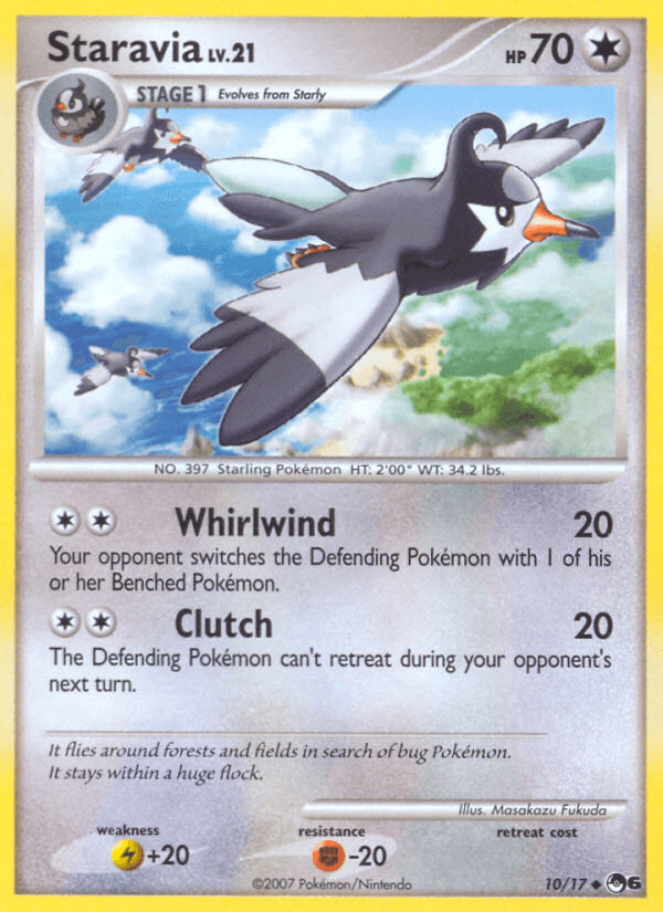 Carta Staravia 10/17 do set POP Series 6 — Pokémon TCG | Bynx