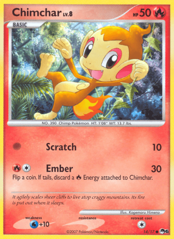 Carta Chimchar 14/17 do set POP Series 6 — Pokémon TCG | Bynx