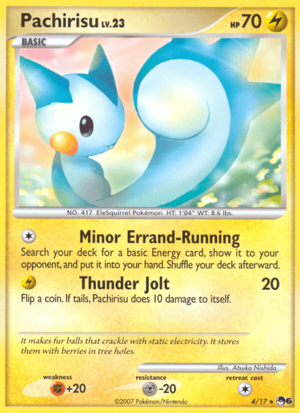 Carta Pachirisu 4/17 do set POP Series 6 — Pokémon TCG | Bynx