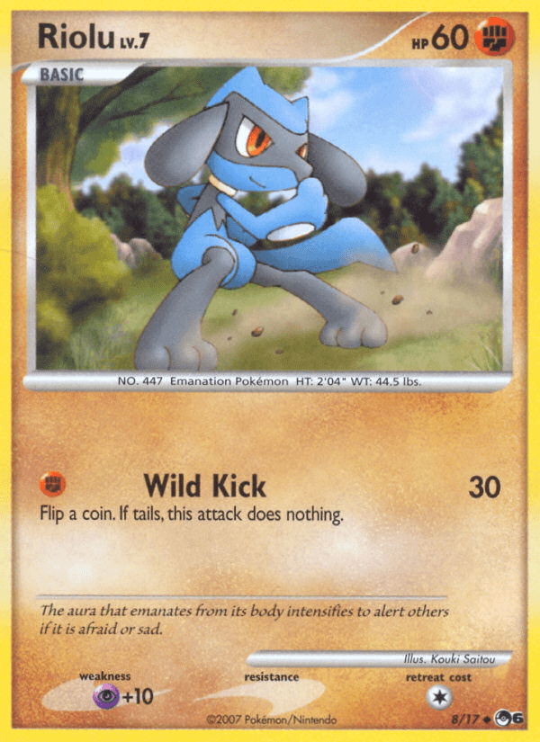 Carta Riolu 8/17 do set POP Series 6 — Pokémon TCG | Bynx