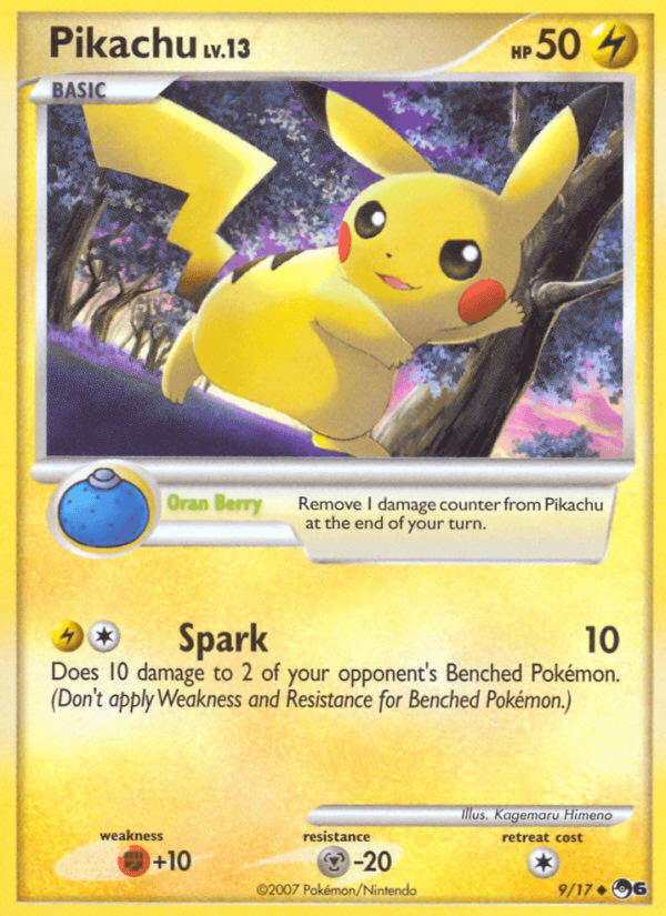Carta Pikachu 9/17 do set POP Series 6 — Pokémon TCG | Bynx