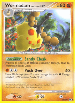 Carta Wormadam Sandy Cloak 10 do set POP Series 7 — Pokémon TCG | Bynx
