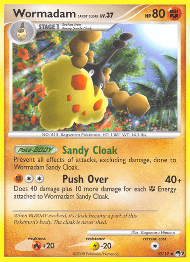 Carta Wormadam Sandy Cloak 10/17 do set POP Series 7 — Pokémon TCG | Bynx