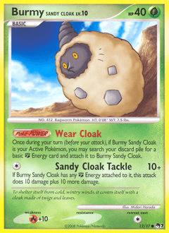 Carta Burmy Sandy Cloak 12 do set POP Series 7 — Pokémon TCG | Bynx