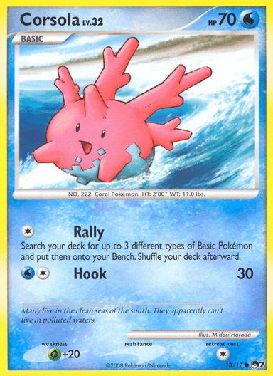 Carta Corsola 13/17 do set POP Series 7 — Pokémon TCG | Bynx