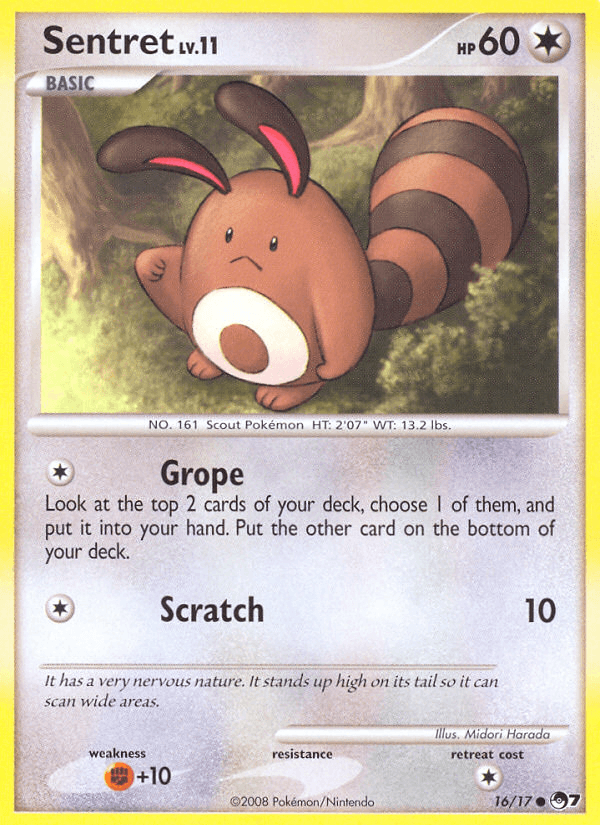 Carta Sentret 16/17 do set POP Series 7 — Pokémon TCG | Bynx