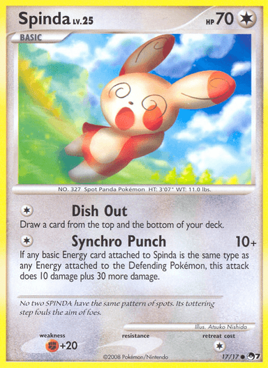 Carta Spinda 17/17 do set POP Series 7 — Pokémon TCG | Bynx