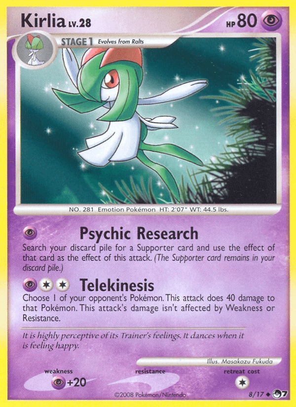 Carta Kirlia 8/17 do set POP Series 7 — Pokémon TCG | Bynx