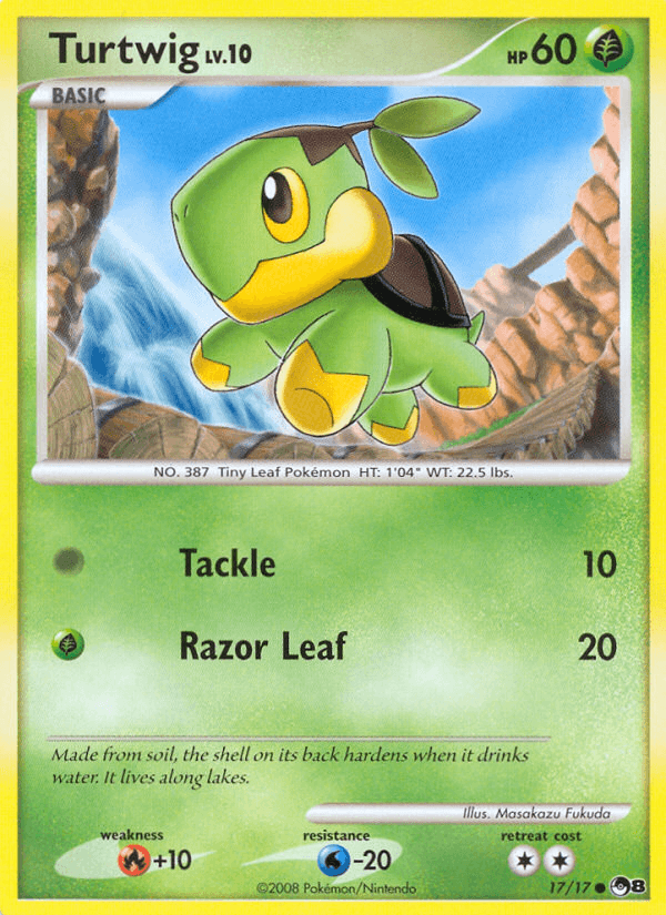 Carta Turtwig 17/17 do set POP Series 8 — Pokémon TCG | Bynx