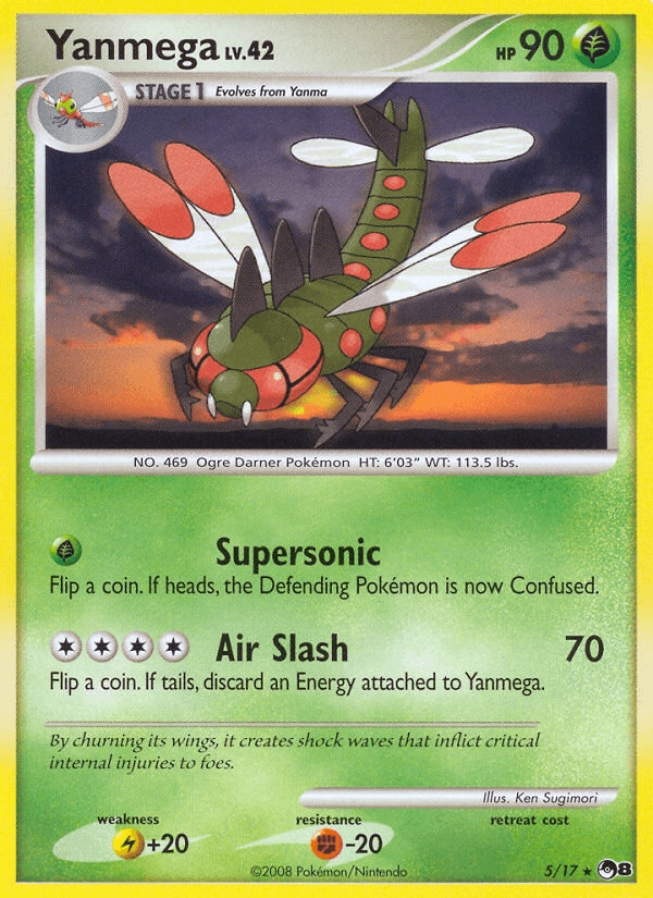 Carta Yanmega 5/17 do set POP Series 8 — Pokémon TCG | Bynx