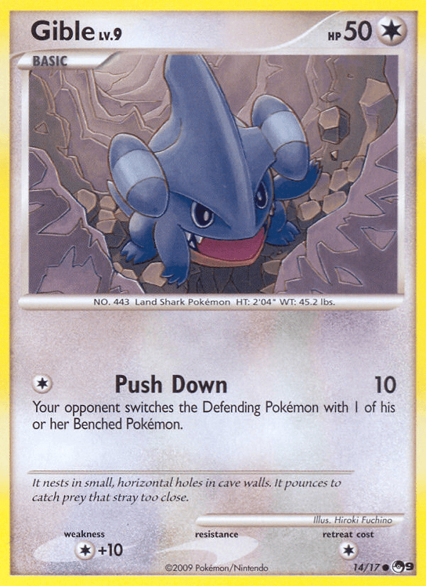 Carta Gible 14/17 do set POP Series 9 — Pokémon TCG | Bynx