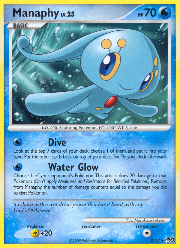 Carta Manaphy 2/17 do set POP Series 9 — Pokémon TCG | Bynx