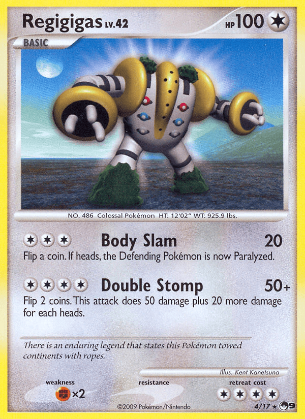 Carta Regigigas 4/17 do set POP Series 9 — Pokémon TCG | Bynx