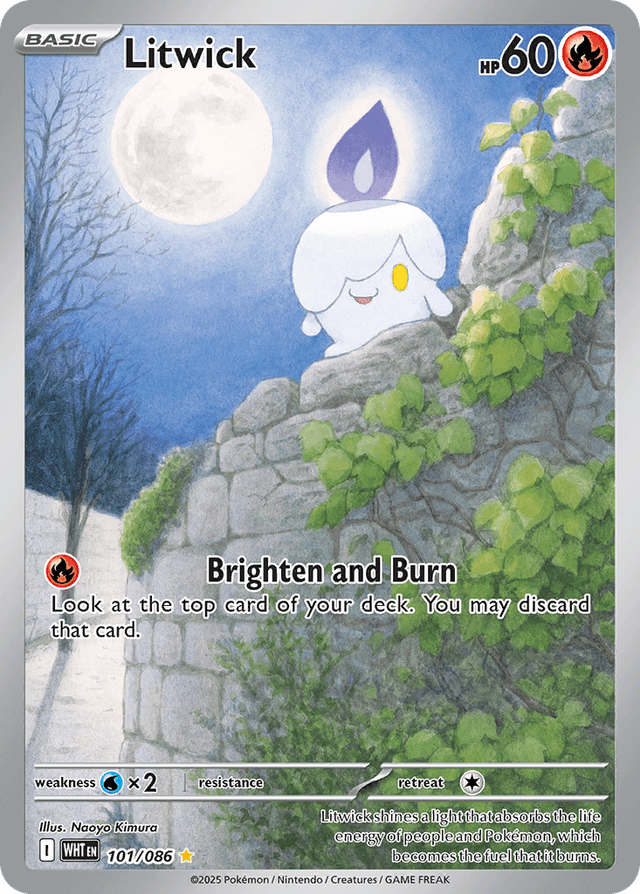 Carta Litwick 101/86 do set White Flare — Pokémon TCG | Bynx